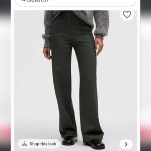 lululemon athletica Stretch Knit Straight Leg Pull On Pant - Blackened Pine  XS